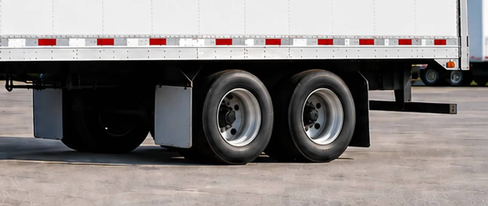Tandem axles of a BWL dry van trailer